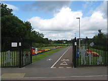 NZ2725 : Entrance to Town Park Newton Aycliffe by peter robinson