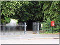 SZ0095 : Broadstone: postbox № BH18 220, Ridgeway by Chris Downer