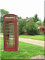 K6 telephone box  on the green