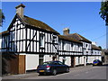 Half timbered cottages at New Mill wharf