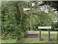 TL8254 : The village sign at Brockley by Robert Edwards