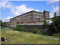 Brierfield Mill, alongside the Leeds and Liverpool Canal