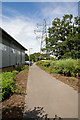 SU4814 : Path through Hedge End Trade Park by Peter Facey