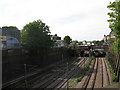 The main line from St. Pancras, and Thameslink, southeast of Kentish Town station