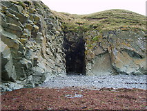 SH2987 : A cave at Porth Fudr by Eric Jones