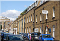 Looking north at the east side of Boston Place, Marylebone