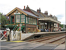TM0595 : Attleborough railway station by Evelyn Simak