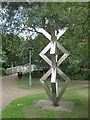 Sculpture near Kingsmead Footbridge, Canterbury