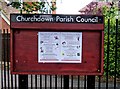 Churchdown Parish Council information board, Parton Road