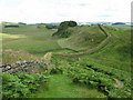 NY7868 : Hadrian's Wall and Housesteads Crags by G Laird