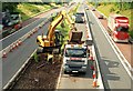 Roadworks, M1 near Lisburn