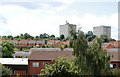 Roofscape and Biart Place towerblock flats from Butlers Leap