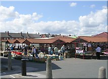 SE3822 : Market - viewed from Cross Queen Street by Betty Longbottom