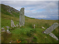 NR3894 : Small stone circle to the east of Dun Eibhinn by C Michael Hogan