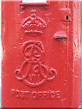 TQ2985 : Edward VII postbox, Lady Margaret Road / Ascham Street, NW5 - royal cipher by Mike Quinn