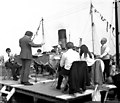 Brass band at Victoria Pier, Goole