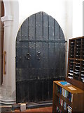 TQ6892 : Ancient door, Great Burstead parish church by Derek Voller