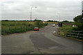 The view East from Plank Lane Lift Bridge