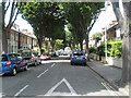 Looking from Clovelly Road eastwards into Essex Road