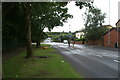 Common Road, the A572, with Wharf Road to the left