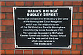 Plaque on Dudley St bridge