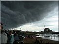 TM5592 : Black cloud over Lowestoft Harbour by John Goldsmith