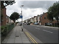 Bus stop approaching Cheslyn Road in Langstone Road