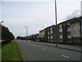 Apartments on the south side of Gloddaeth Avenue