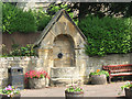 Drinking fountain on the corner