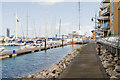 Path beside Gosport Marina