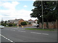 Looking from Palmerston Way across Jellicoe Avenue towards Ash Burton Road