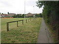 Footpath beside Chestfield Rugby ground