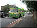 Vintage bus in Bury Road