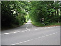 Junction of Newhouse Lane with Rock Road