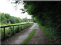 Footpath and driveway heading towards the A24