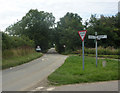 Lane junction near Wattisham