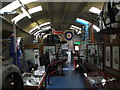 Inside one of the Nissen huts