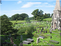 SH5371 : The churchyard of St Mary's Church/Eglwys y Santes Fair, Llanfairpwllgwyngyll by Eric Jones