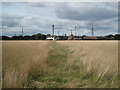 Footpath, Houses and Stanlow