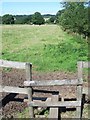 Stile and footpath near Worton