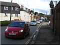 Traffic on Charlotte Street, the A377 through Crediton