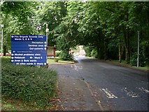 NS5061 : Sign on entry to grounds of Dykebar Hospital by Stephen Sweeney