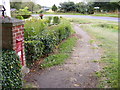 TM4167 : YHR Nursery Victorian Postbox  & B1122 Yoxford Road by Geographer