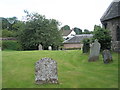 Looking towards the old school  from Stoke St Milborough Churchyard