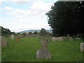 Looking east from Diddlebury Churchyard