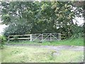 Gated bridleway near Scleddau