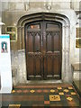 Door to the vestry at St Laurence, Ludlow