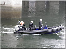 J3474 : P.S.N.I. patrol boat on duty during the Tall Ships Event Belfast 2009 by HENRY CLARK