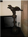 Eagle lectern tucked away within St Leonard, Bridgnorth