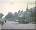 Walsall trolleybus in Bloxwich Road, Leamore